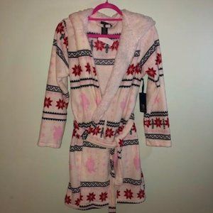 U.S. Polo Assn. pink polo sport print robe